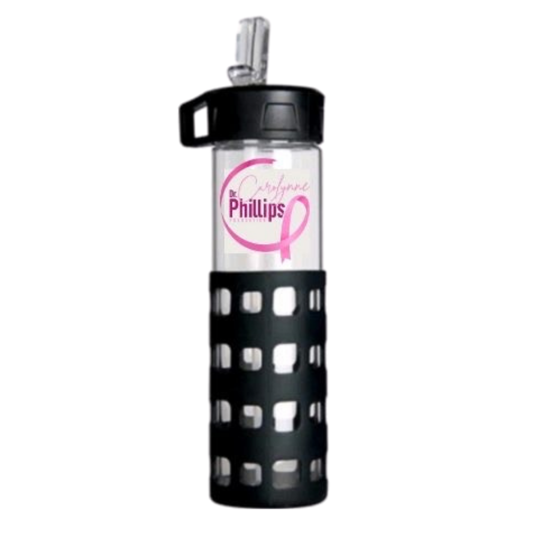 TDCPFoundation Sip-N-Go Glass Water Bottle - Image 2